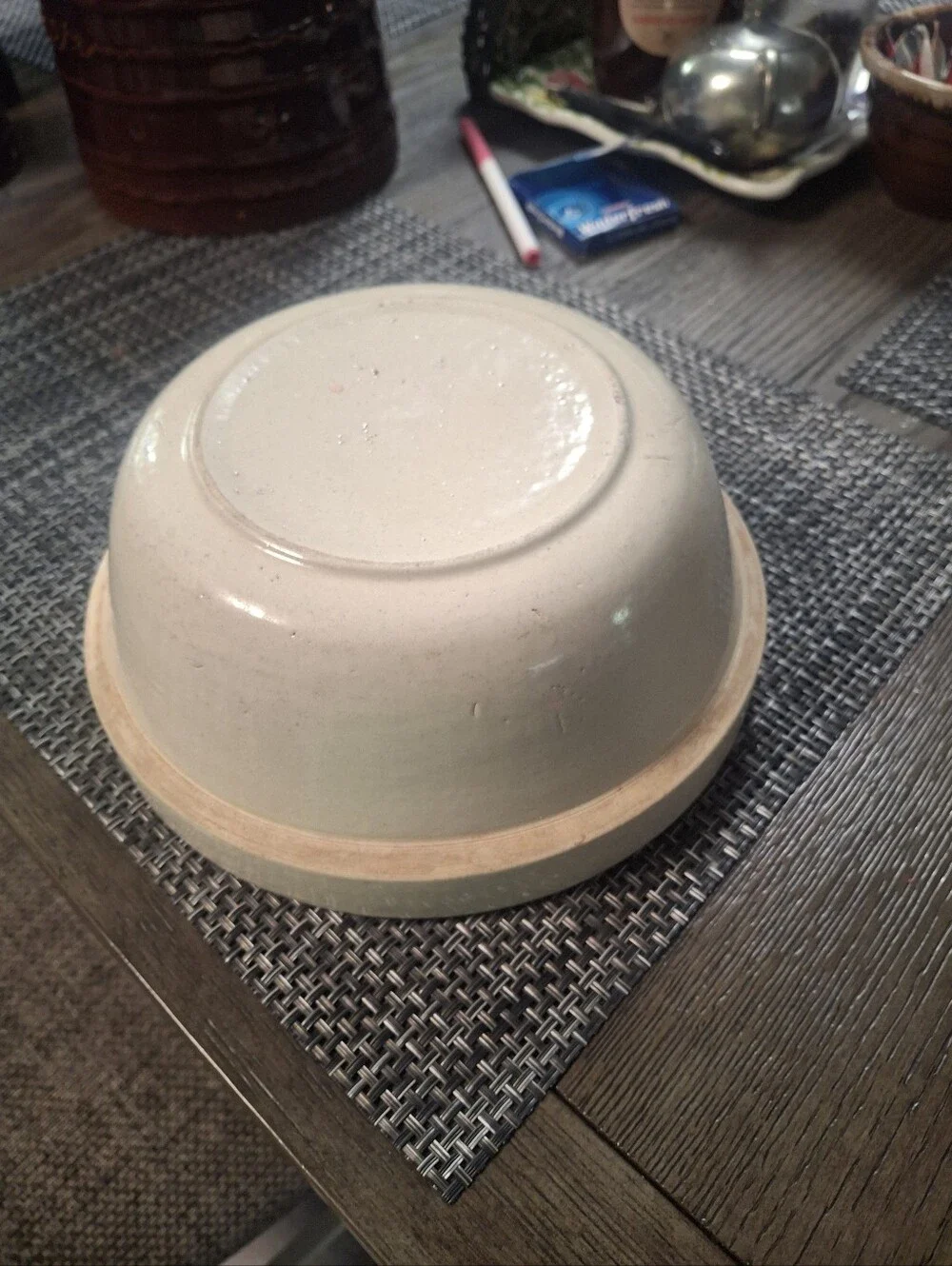 Cream Ceramic Serving Bowl